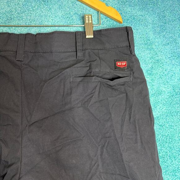 Red Kap Work Shorts Mens 38 Navy Blue Utility Industrial Workwear Made Mexico - Picture 9 of 15